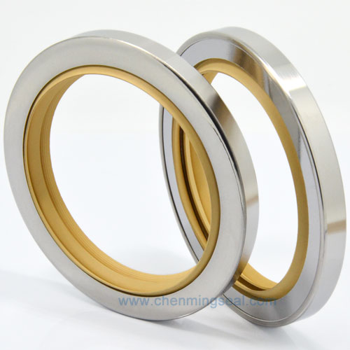 Triple Lip PTFE Oil Seal Stainless Steel Housing for oilless