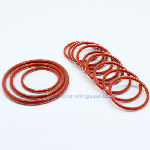 PTFE Encapsulated O Rings Red Silicone Rubber Core PTFE Oil Seal